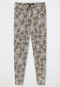 Lounge pants long modal cuffs taupe - Mix+Relax