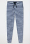 Pantalon de détente long poignets en modal noir - Mix + Relax