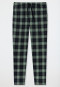 Loungehose lang Organic Cotton kariert mehrfarbig - Mix+Relax