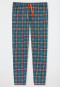 Lounge pants long Organic Cotton chequered multi-colored - Mix+Relax