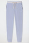 Loungebroek lang biologisch katoen manchetten lila - Mix+Relax