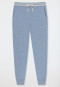 Loungehose lang Organic Cotton Bündchen jeans-meliert - Mix+Relax