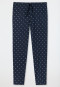 Pantalon d'intérieur coton bio bleu foncé imprimé - Mix+Relax