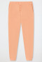 Lounge pants long Tencel sustainable pockets cuffs decorative buttons peach - Lounge Refibra