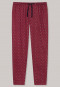Pantalon d'intérieur long bordeaux à motifs - Mix+Relax