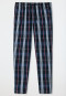 Loungehose lang Webware Organic Cotton kariert mehrfarbig - Mix+Relax