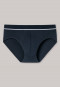 Midi brief double rib organic cotton dark blue - Retro Rib