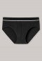 Midi brief double rib organic cotton black - Retro Rib