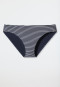 Mini slip per bikini a righe, blu scuro - Mix & Match Reflections