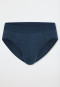 Minislip met patroon, diepblauw - Comfort Fit