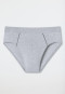 Mini briefs Organic Cotton piping gray melange - Comfort Fit