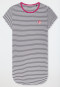 Nachthemd met korte mouwen, streepjes, citrus en fuchsia - Teens Nightwear