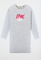 Nachthemd langarm grau-meliert - Nightwear