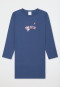 Nachthemd langarm Paris Maus jeansblau - Kids Nightwear