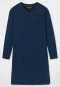 Camicia da notte a maniche lunghe con scollo a V e fantasia, blu reale/blu scuro - Essentials Nightwear