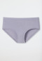 Slip in cotone biologico a doppia costa, color lilla - Pure Rib