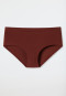 Slip dubbelrib biologisch katoen terracotta - Pure Rib