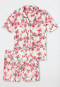 Pyjama korte reverskraag, bloemenprint, veelkleurig - Valentine