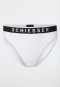 Slip rio double côtes coton bio blanc - Pure Rib