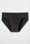 Slip Rio in fine interlock con fantasia, antracite/rosso - Fine Interlock