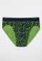 Rio bikini briefs microfiber leaves dark blue/lime - Fashion Daywear