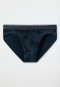Slip Rio en microfibre feuilles bleu foncé/noir - Fashion Daywear