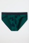 Slip Rio in microfibra con stampa foglie in tonalità verde scuro/blu scuro - Fashion Daywear