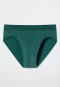 Rio bikini briefs organic cotton patterned dark green/white - Fashion Daywear