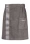 Serviette de sauna à boutons taille unique anthracite - SCHIESSER Home