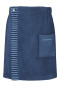 Serviette de sauna à boutons taille unique bleu marine - SCHIESSER Home