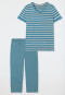 Pyjama 3/4 Lengte blauwgrijs - Casual Essentials