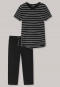 Pajamas 3/4 length stripes black – selected! premium