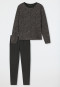 Schlafanzug 7/8-lang Modal Oversized anthrazit - Modern Nightwear