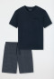 Pyjamashort trui blauw - Ebony