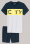 Pyjama court Jersey Impressions City multicolore - City Wanderer