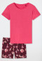 Pajamas short modal plum - Modern Floral