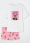 Pajamas short organic cotton pineapple white - Ocean Flow