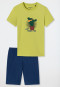 Short pajamas organic cotton lime - Siesta Digital