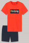 Pyjama kort biologisch katoen oranje - Acid Brights