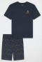 Short pyjamas Organic Cotton palm trees graphite - Nightwear