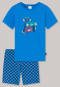 Pyjama court Organic Cotton Voiture de course bleu - Boys World