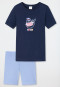 Pyjama court coton bio otarie bleu foncé - Boys World