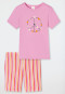 Pyjamas short Peace stripes pink - Girls World