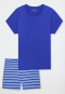 Schlafanzug kurz Ringel royal - Casual Essentials