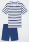 Pyjama court à rayures blanches - Casual Nightwear