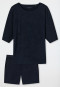 Pyjama kort Tencel nachtblauw - selected! premium inspiration