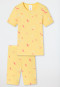 Pajamas short Tencel organic cotton ribbed dragonflies vanilla - Cat Zoe