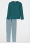 Long pyjamas pineapple green - 95/5