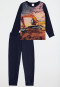 Schlafanzug lang Bagger dunkelblau - Boys World