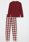 Pajamas long burgundy - Family